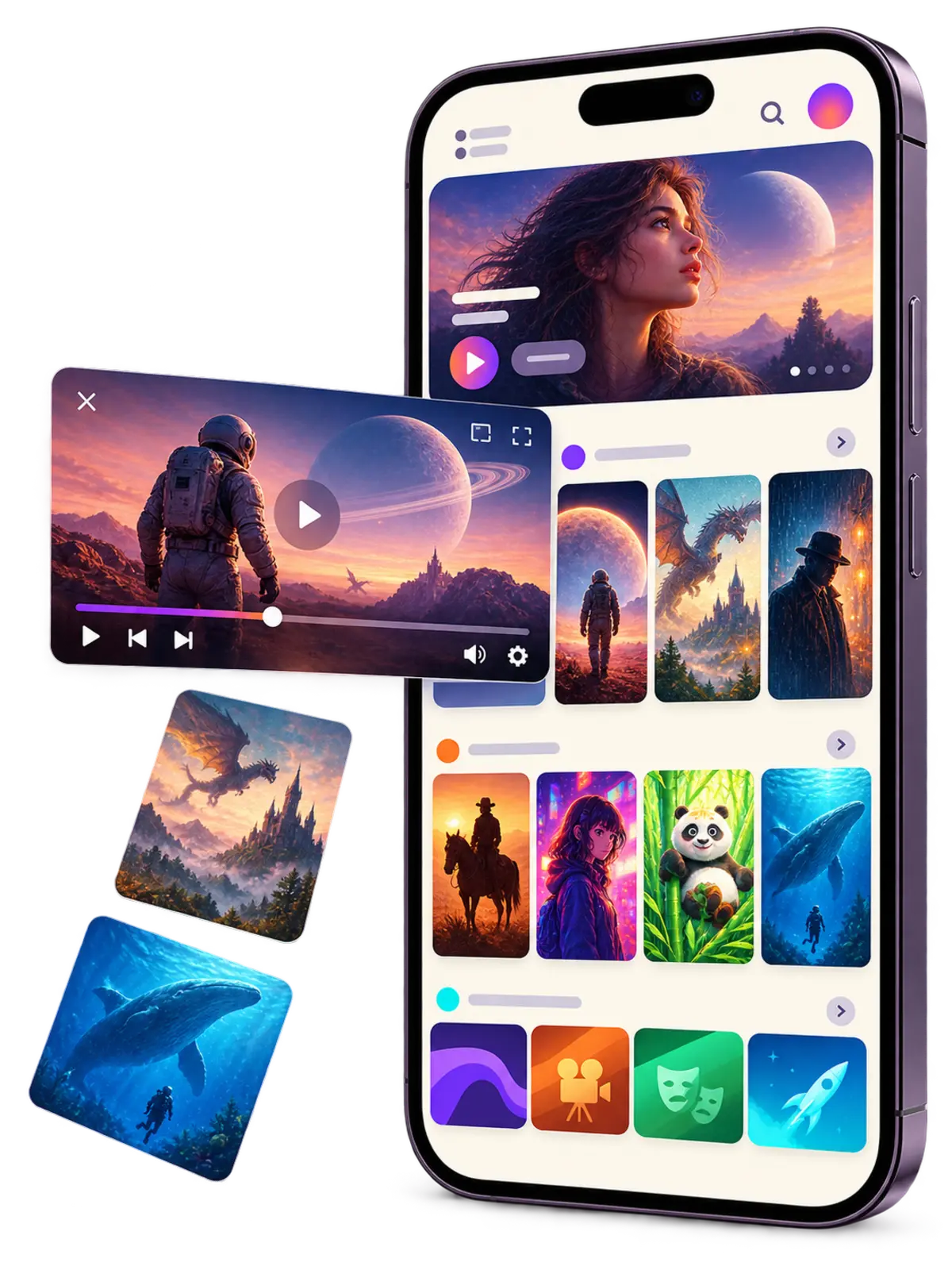 人人视频 APP 设备展示